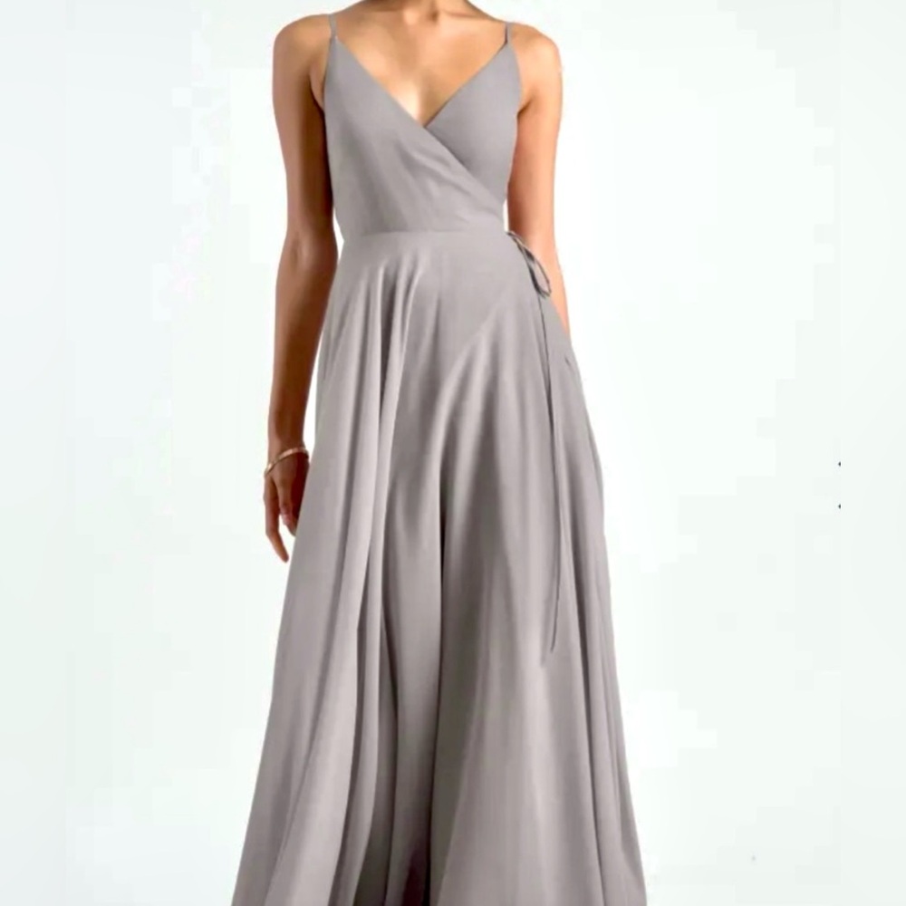 Jenny Yoo, Gray Maxi Dress, Size 10